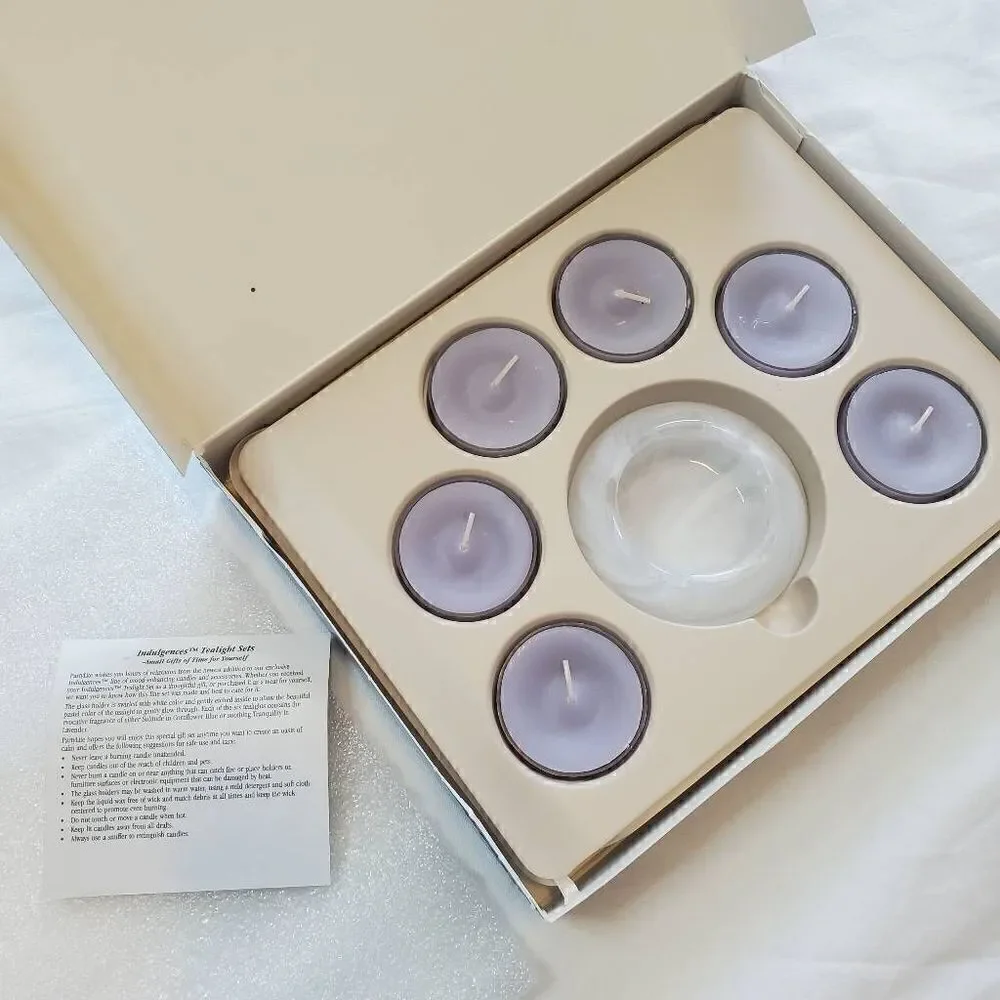 Indulgences PartyLite Tranquility Tealight Giftset NEW *